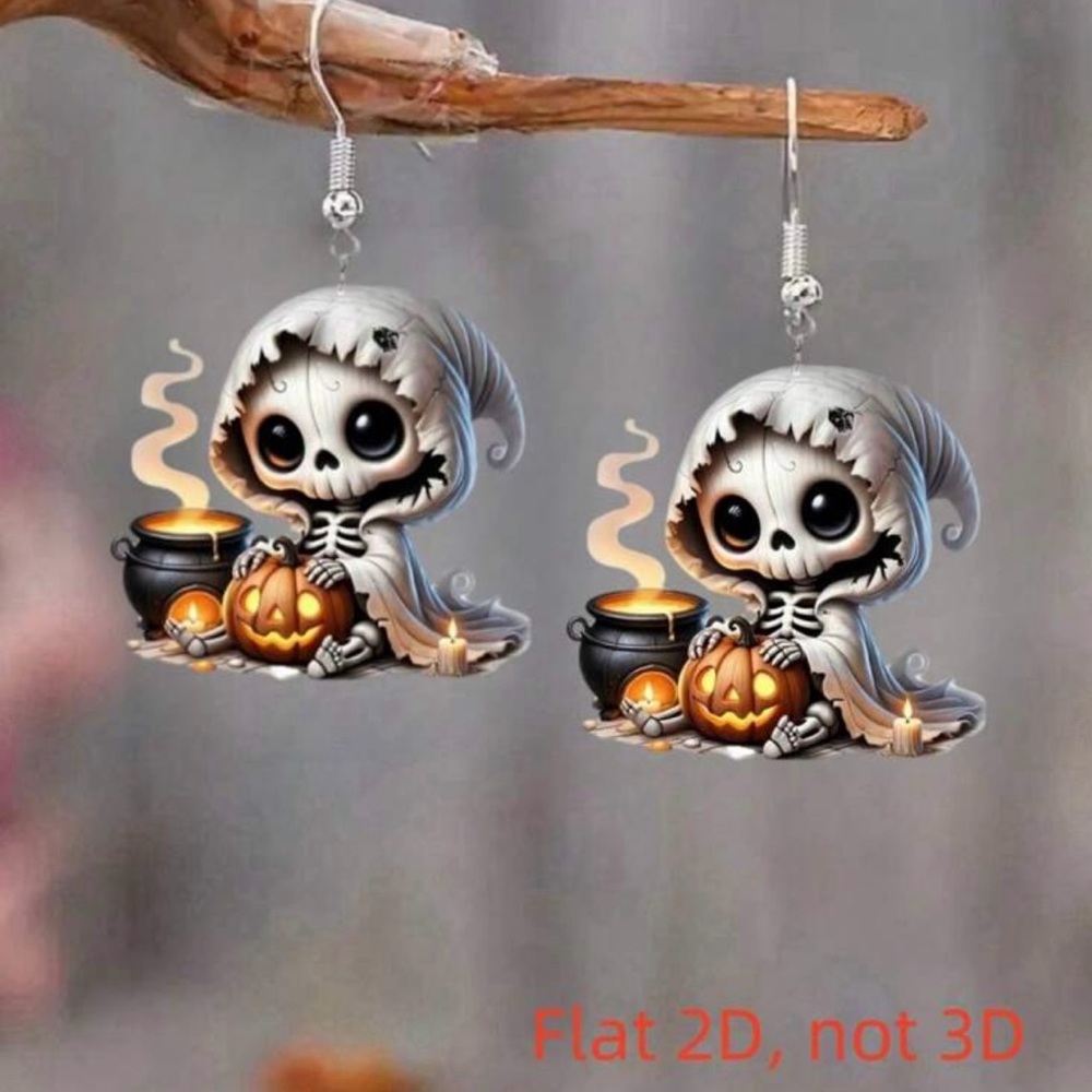 Skeleton Halloween Earrings